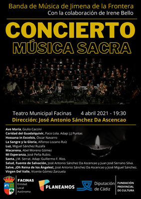 Cartel Música sacra Facinas