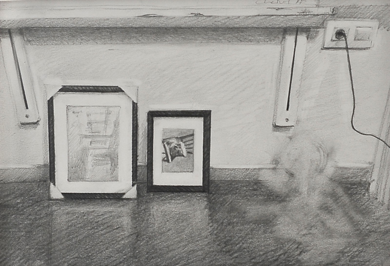 LA_ELECCIÓN. Carbón sobre papel. 40 x 28 cms.   2018
