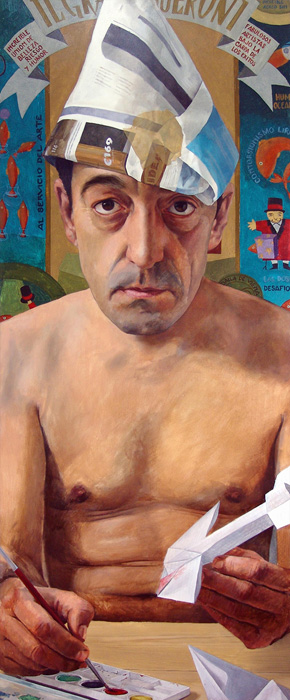 Óleo sobre tabla 155 X 85 cms. 