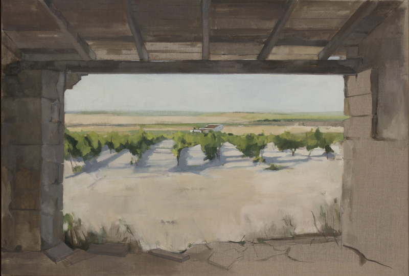 Vin¿a desde la casa vieja. 100x146cm. oleo sobre lienzo